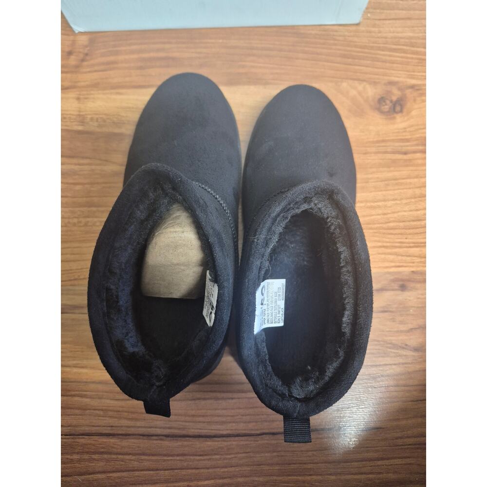 Sonoma Boots Womens Size 7 Black Lupita Fur Lined Warm Faux Suede NWT ss - Picture 2 of 8